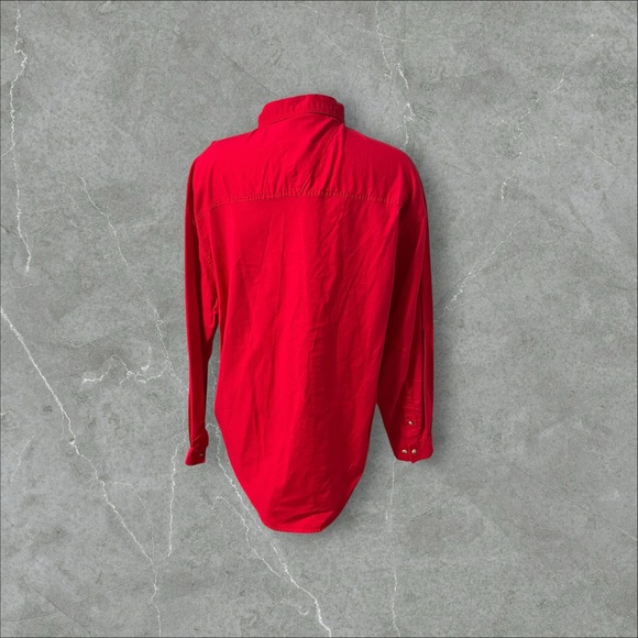 Red Button Up - Picture 7 of 7